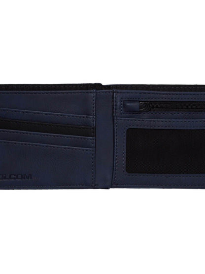Slim Stone Pu L Wallet - Midnight Blue