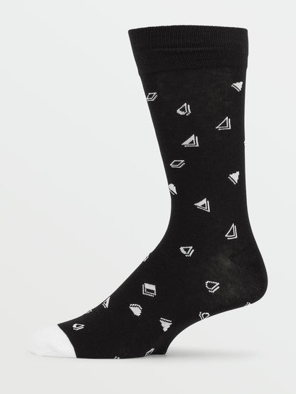 True Socks - BLACK WHITE