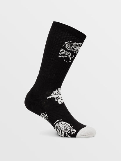 Vibes Socks - Black On Black