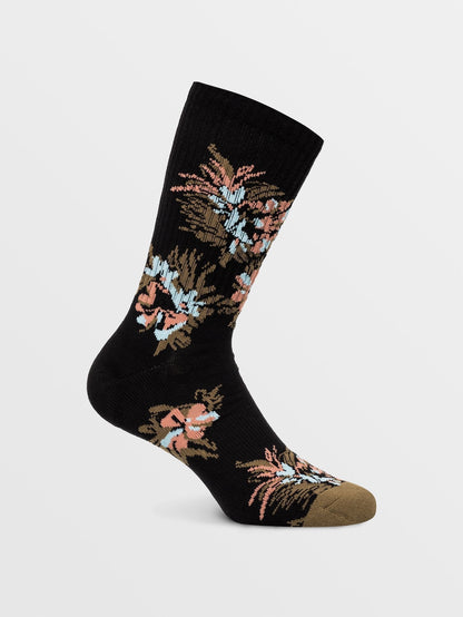 Vibes Socks - Black Print