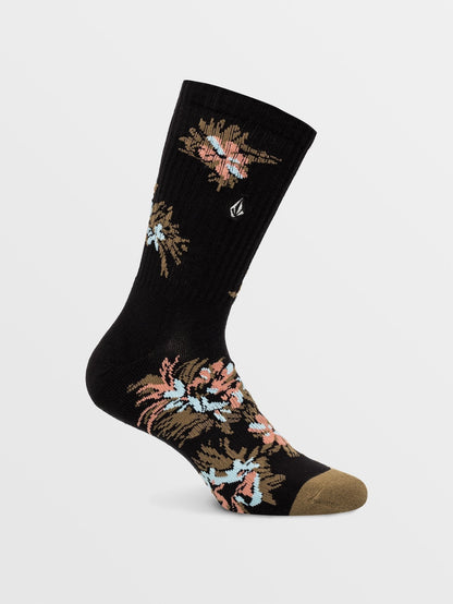 Vibes Socks - Black Print