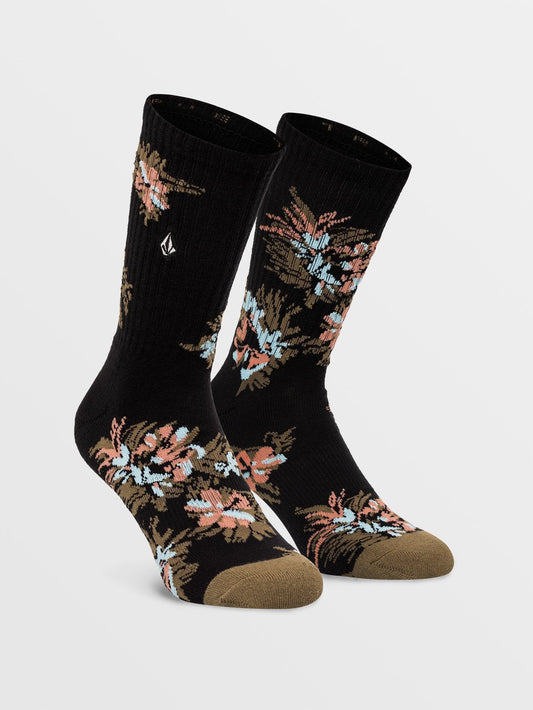 Vibes Socks - Black Print