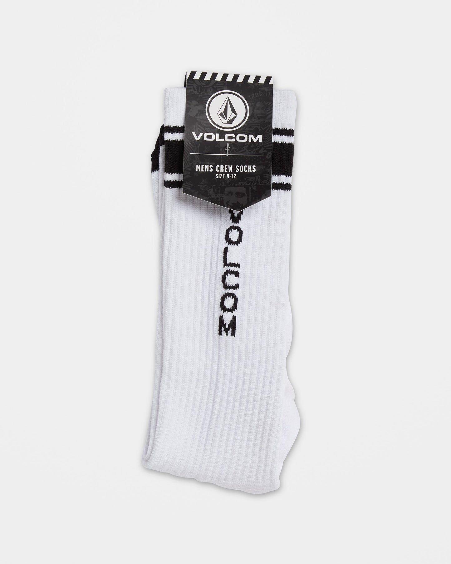 High Stripe Socks - White