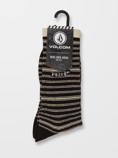 Stripes Socks - BLACK
