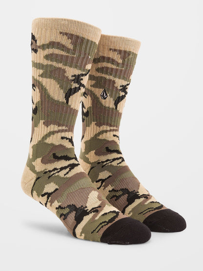 Vibes Socks - COVERT GREEN