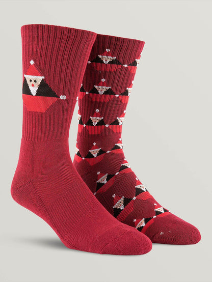 Santastone Socks - Deep Red