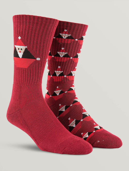 Santastone Socks - Deep Red