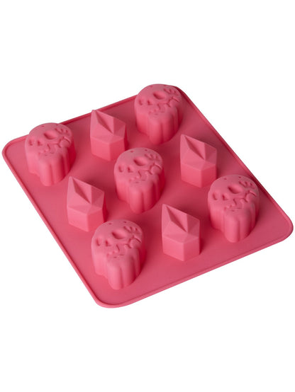 Stone Ice Cube Tray - Scream Magenta