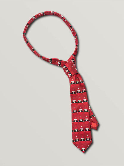 Santastone Neck Tie - Deep Red