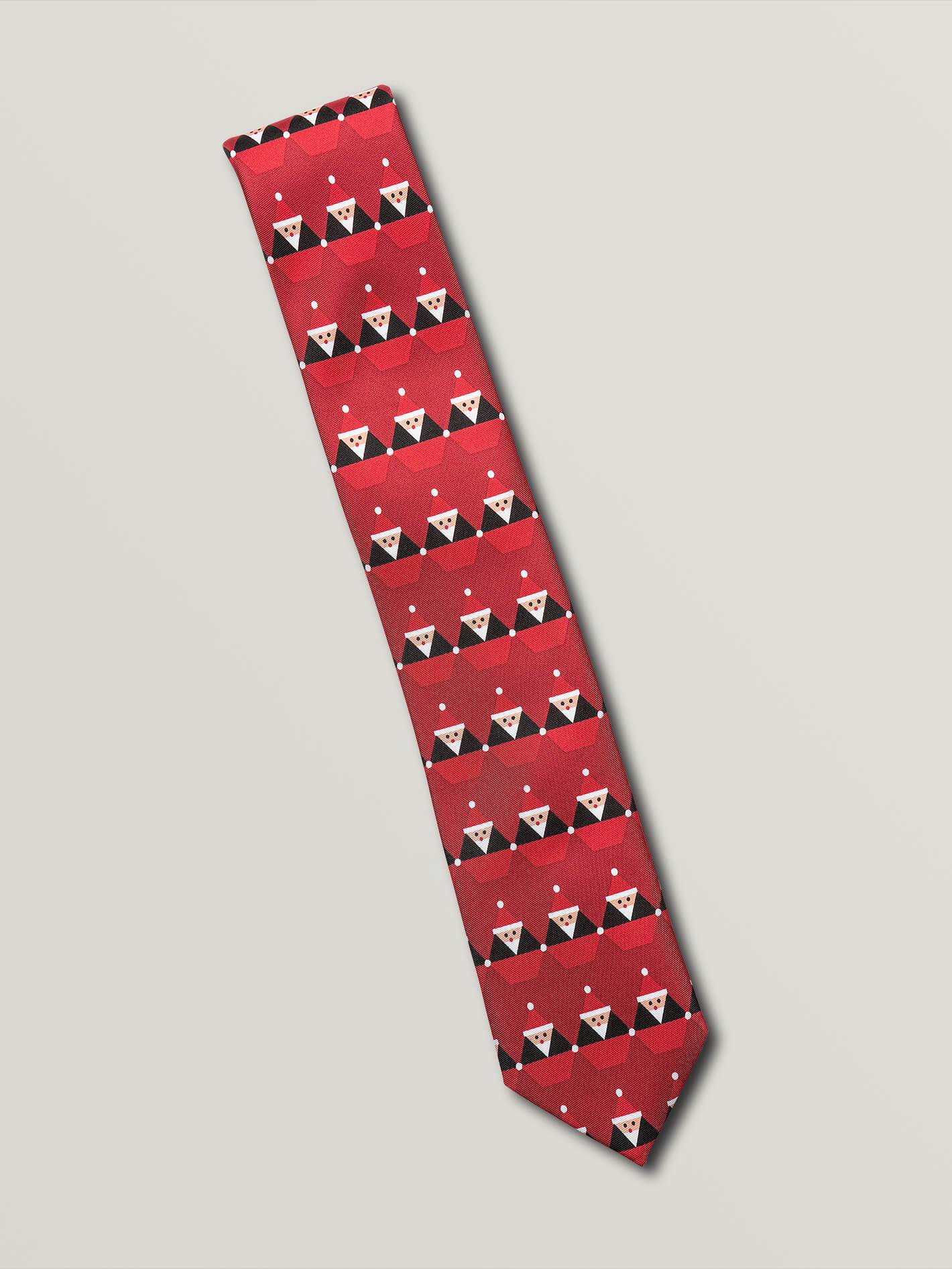 Santastone Neck Tie - Deep Red