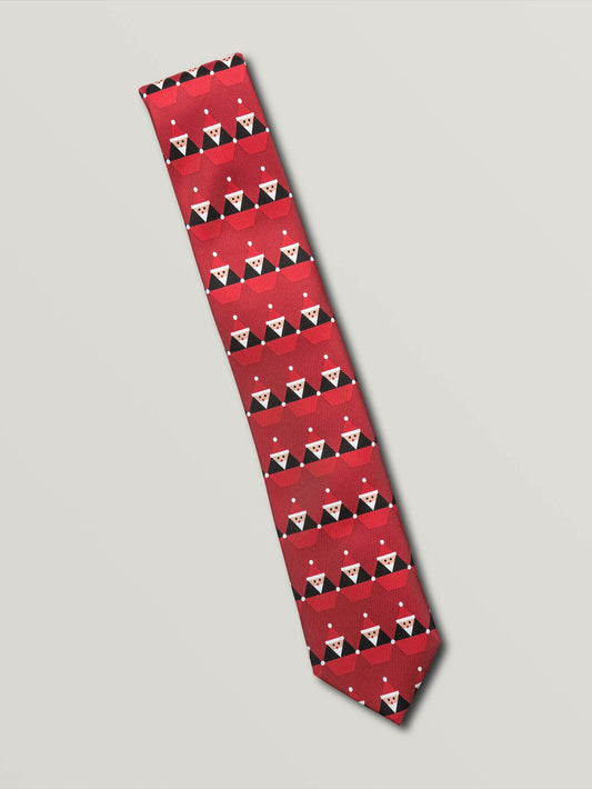 Santastone Neck Tie - Deep Red