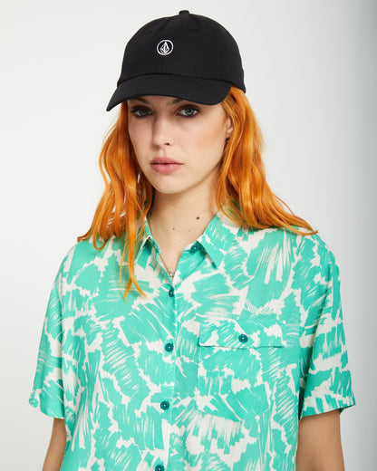 Circle Stone Dad Cap - BLACK