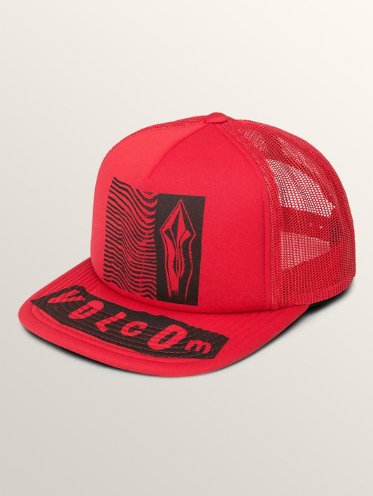 Stonar Waves Hat Beanie - Rad Red