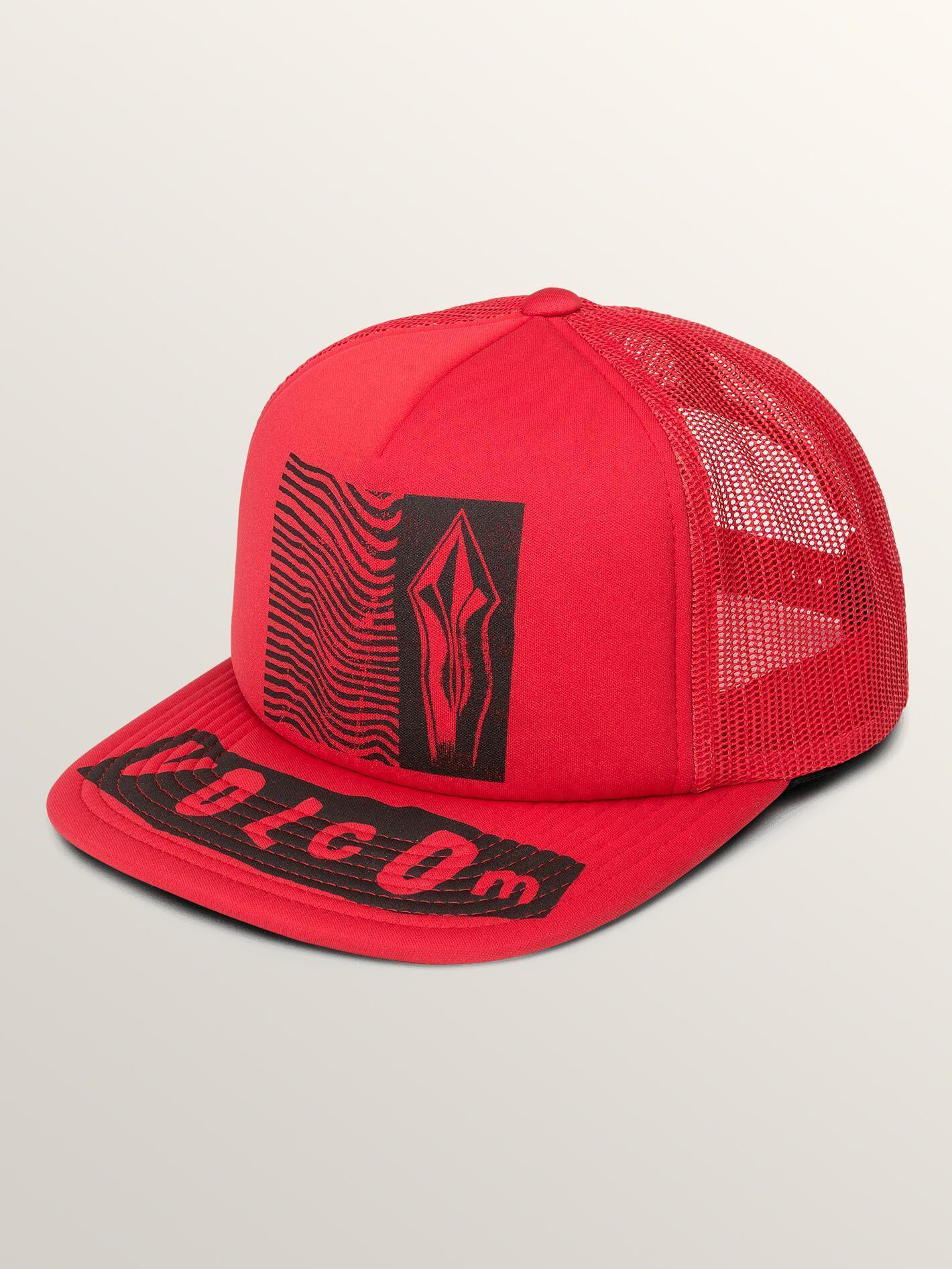 Stonar Waves Hat Beanie - Rad Red