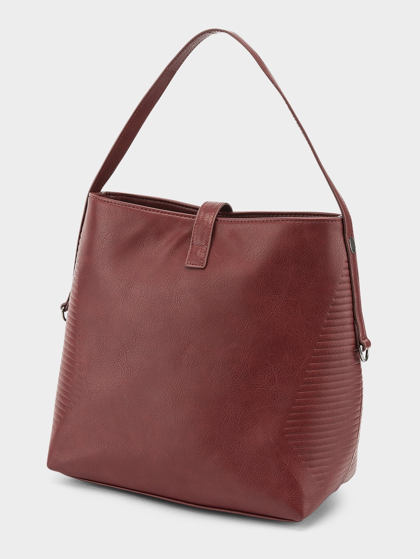 Line Bucket Bag  - Bark Brown