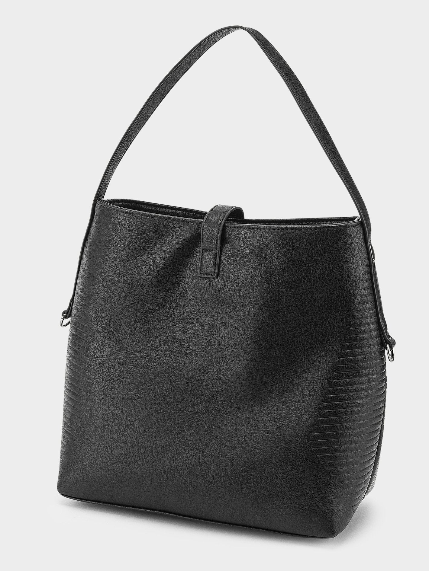 Line Bucket Bag  - Black