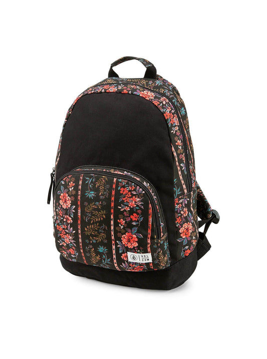 Schoolyard Canvas Backpack - Black Print