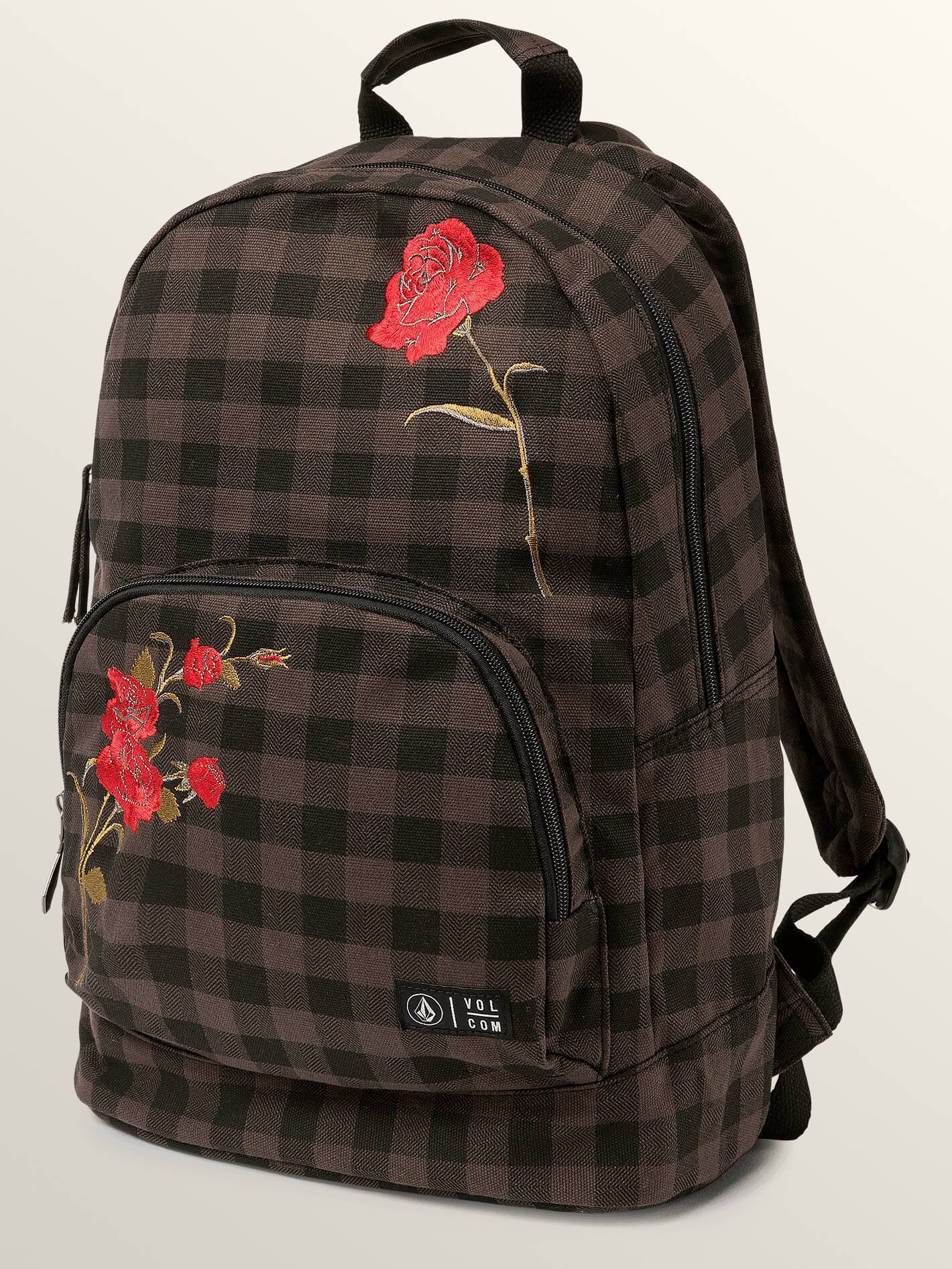 Schoolyard Canvas Backpack Bag - Dark Chocolate