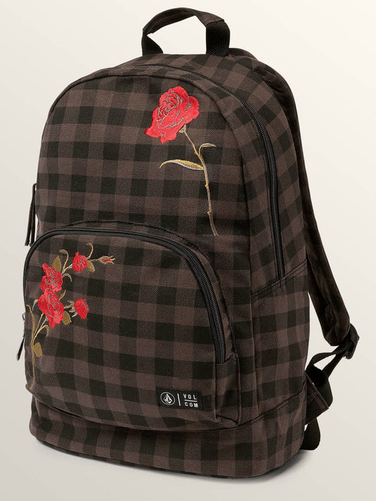 Schoolyard Canvas Backpack Bag - Dark Chocolate
