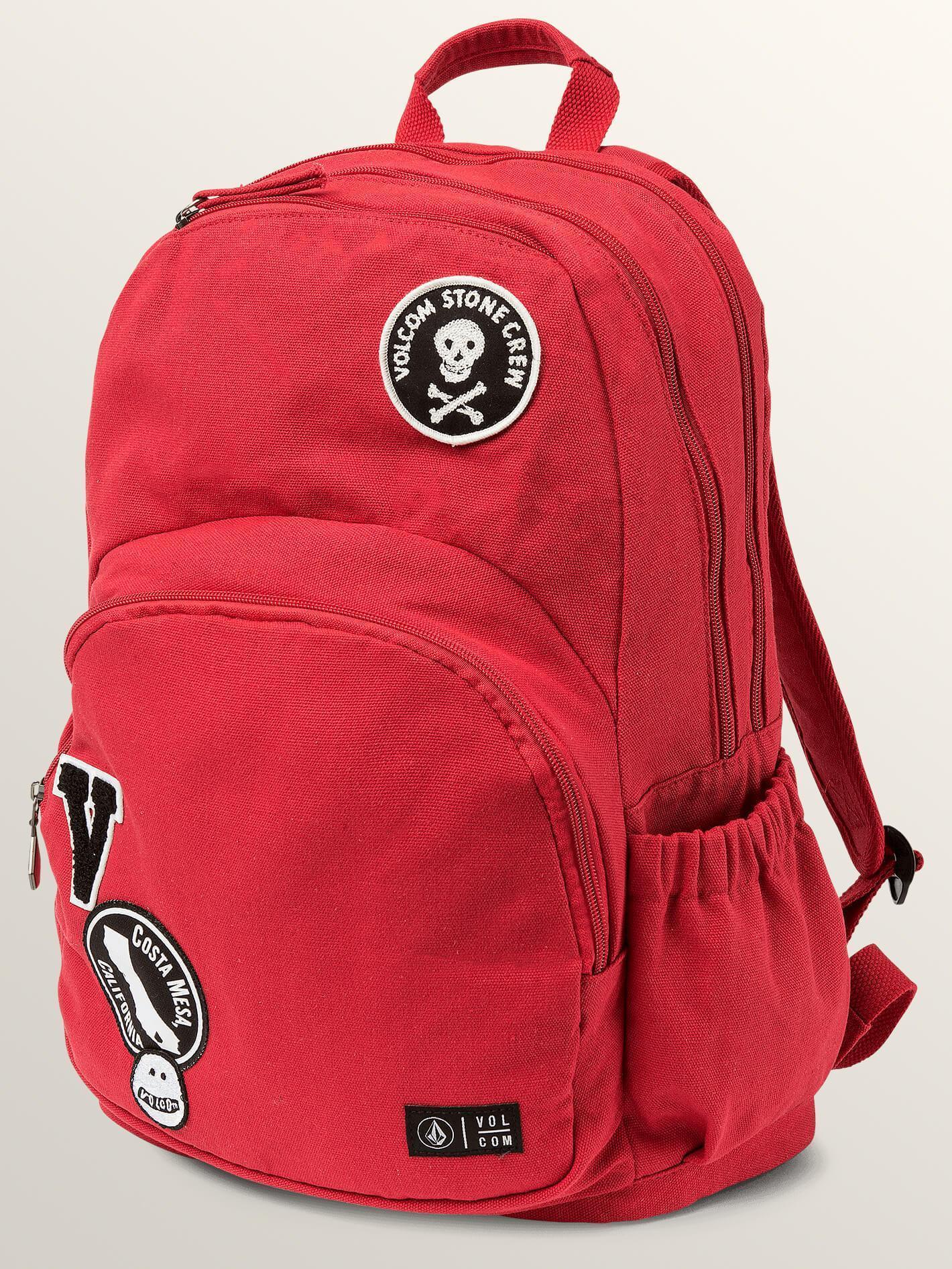 Fieldtrip Canvas Backpack Bag - Rad Red