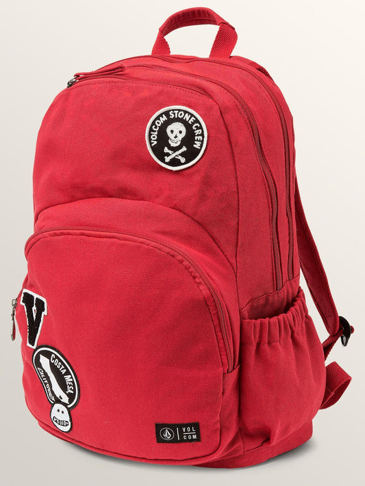 Fieldtrip Canvas Backpack Bag - Rad Red
