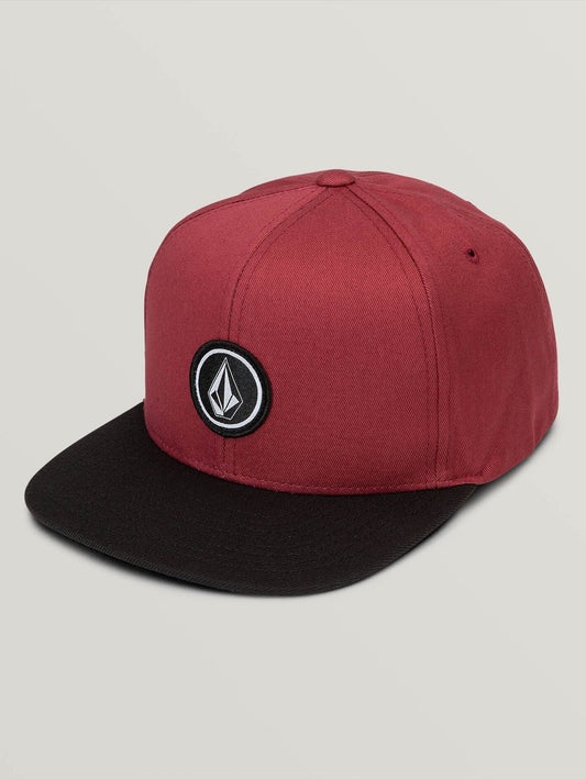 Quarter Cap (Kids) - Burgundy