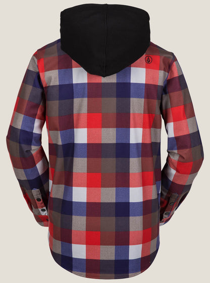 Field Bonded Flannel - Fire Red