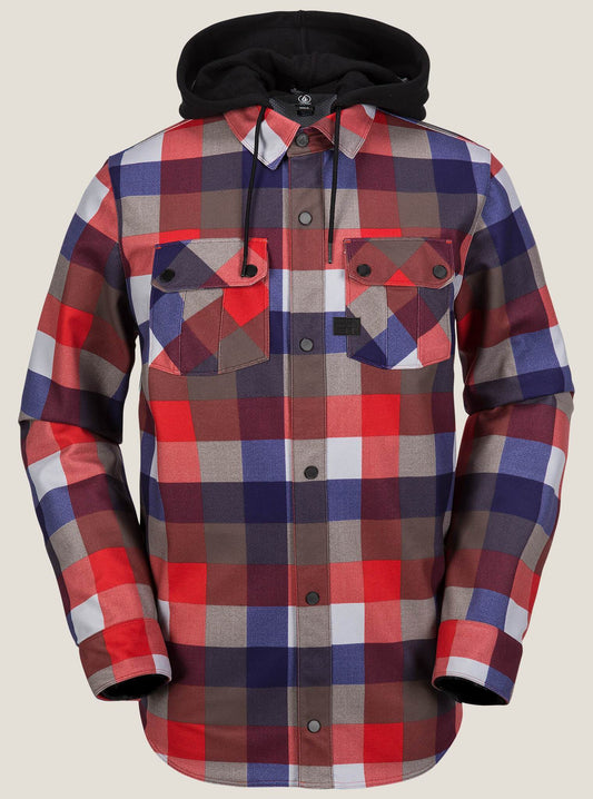 Field Bonded Flannel - Fire Red