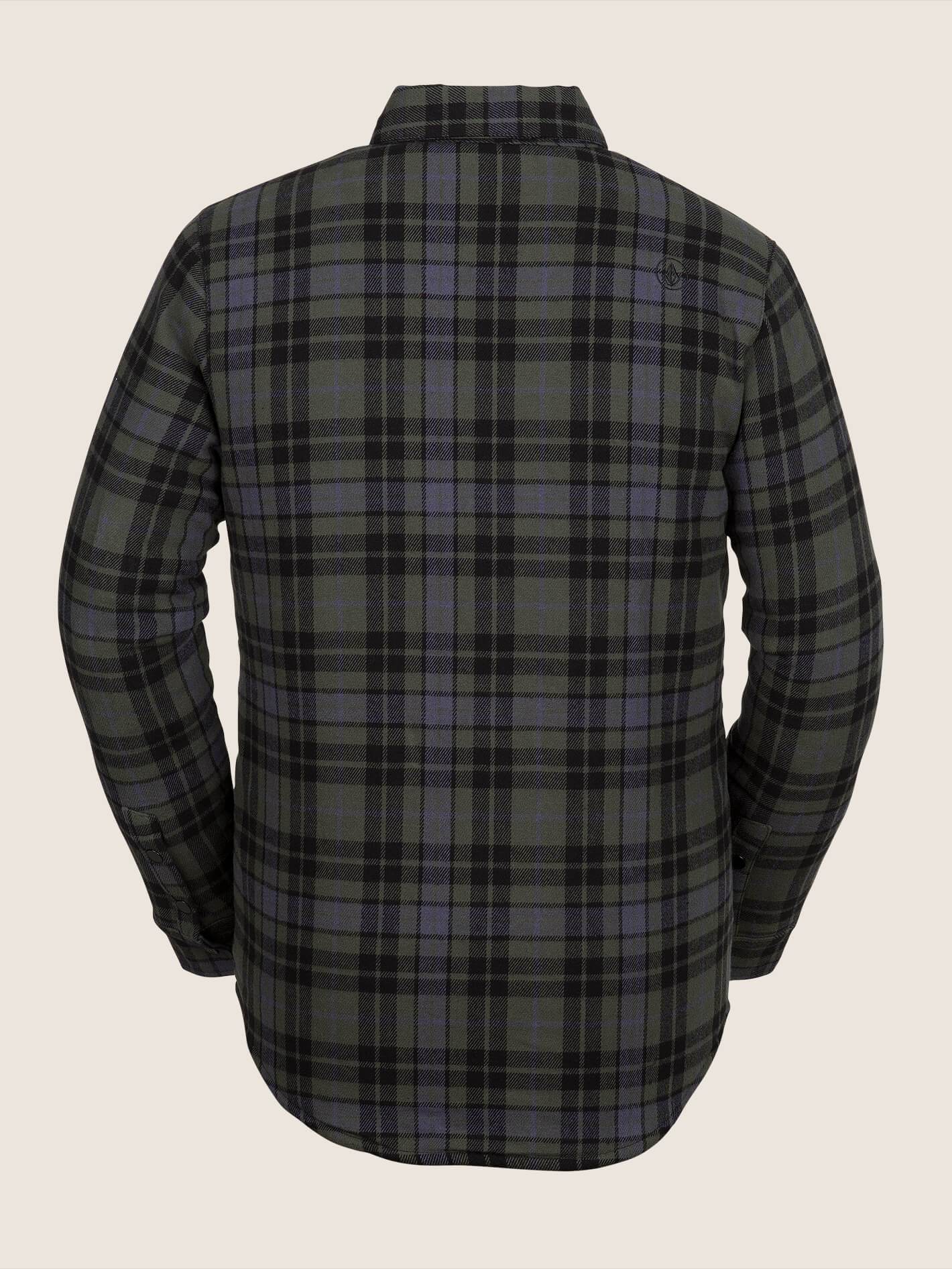 Sherpa Flannel Jacket - Black