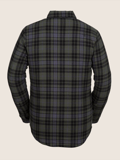 Sherpa Flannel Jacket - Black