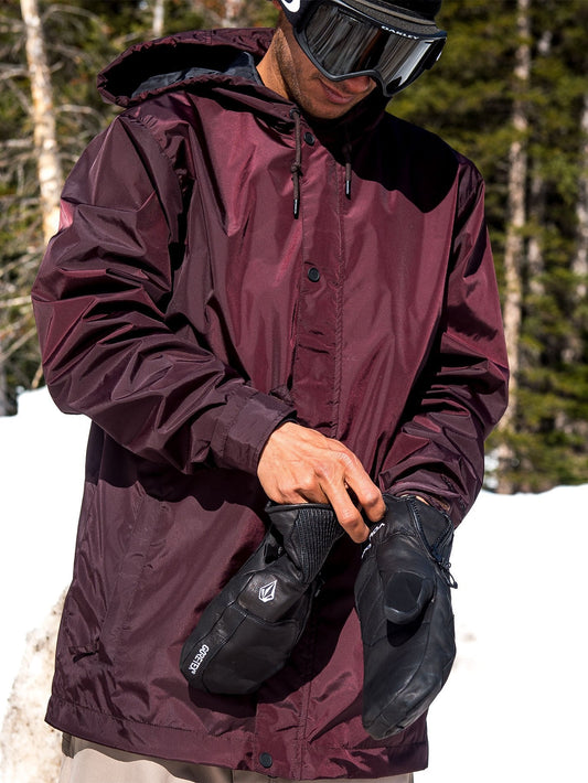 Mens Blottscum Jacket - Black Red