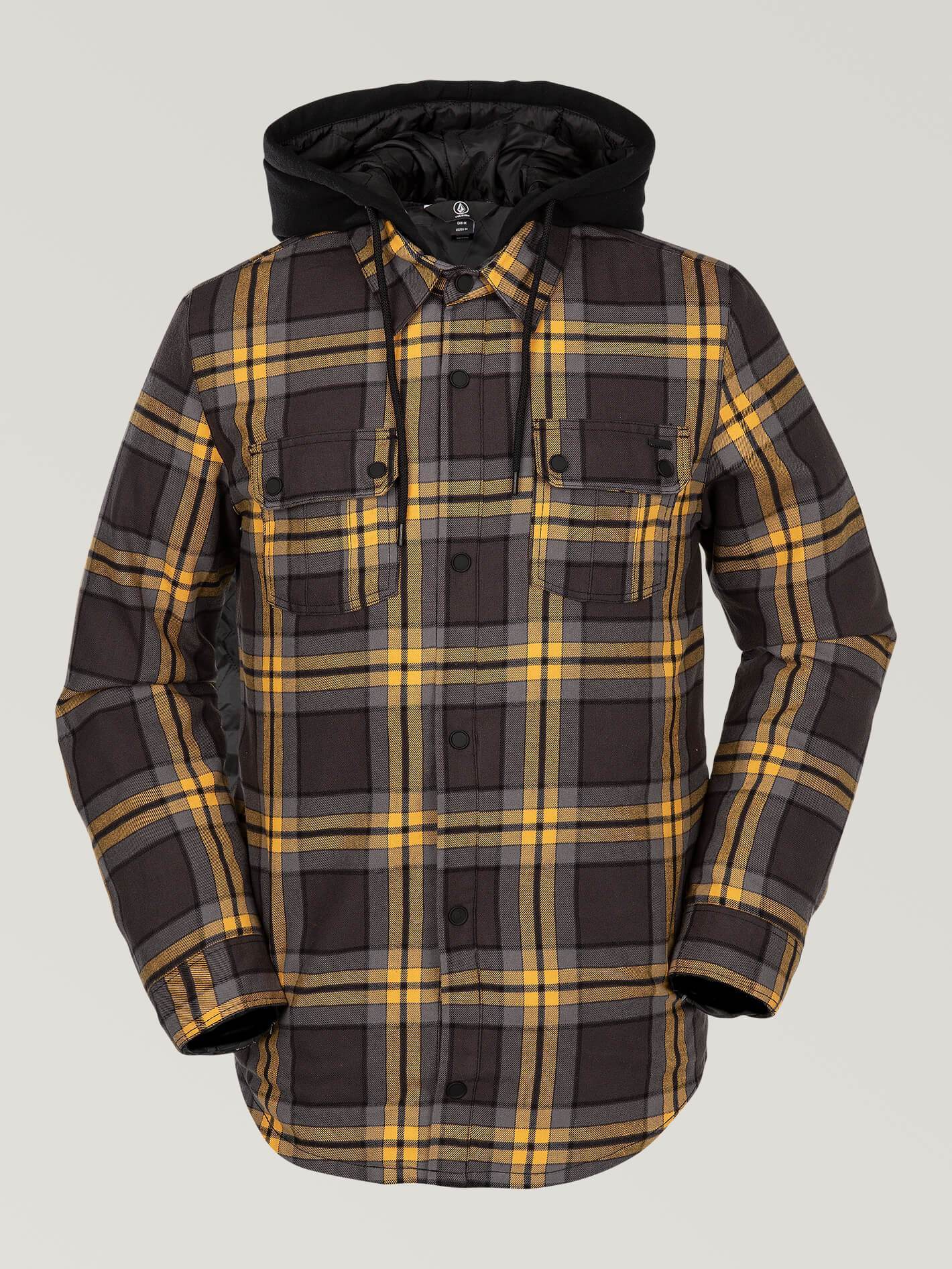 Mens Field Insulated Flannel - Vintage Black