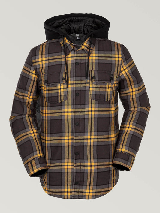 Mens Field Insulated Flannel - Vintage Black