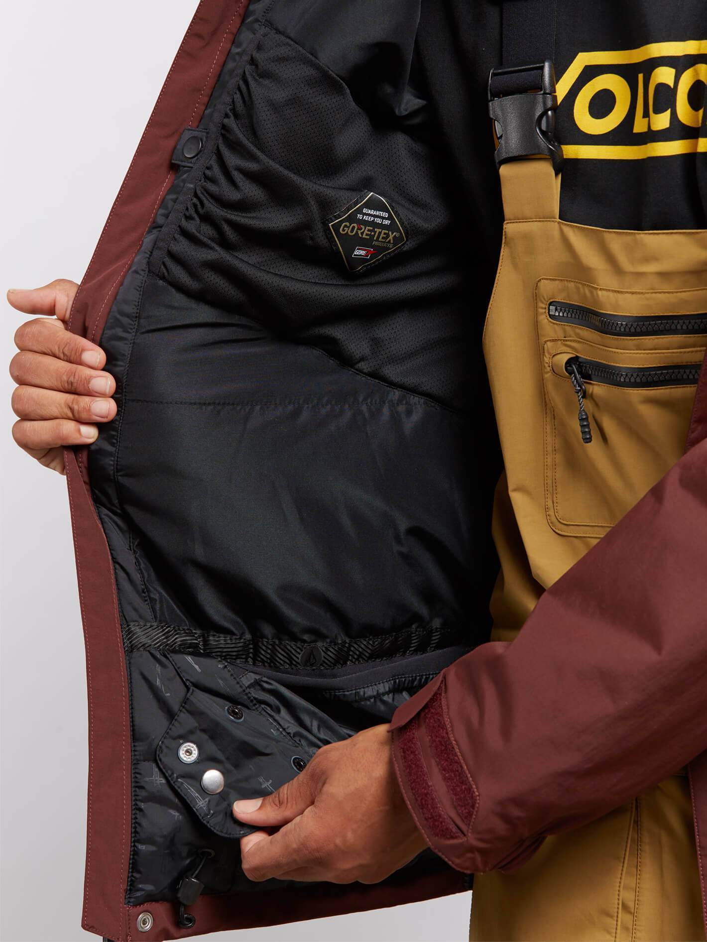 L INS GORE-TEX JKT BURNT RED