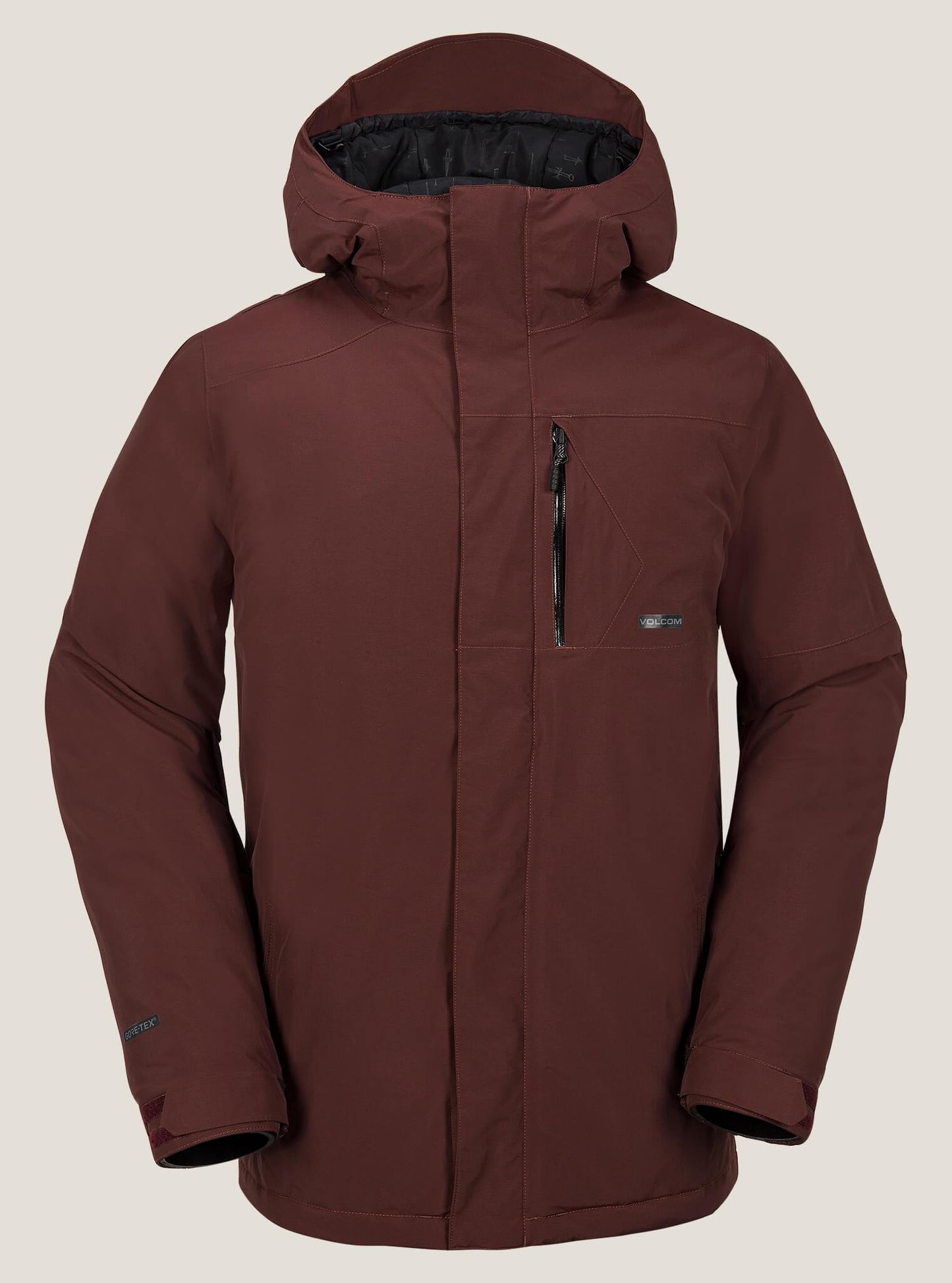 L INS GORE-TEX JKT BURNT RED