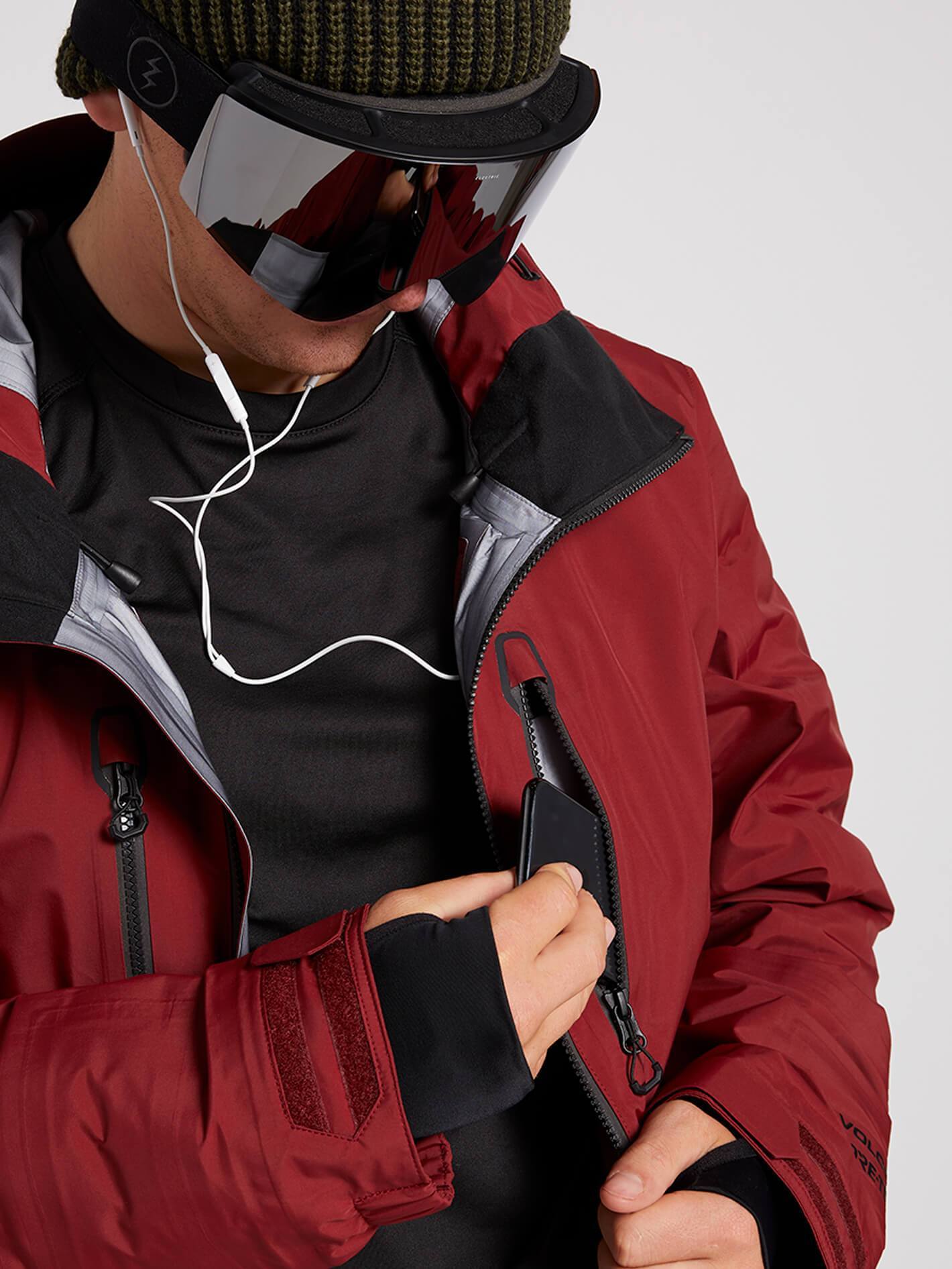 Mens Tds Inf Gore-Tex Jacket - Burnt Red