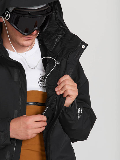 Mens L Insulated Gore-Tex Jacket - Black