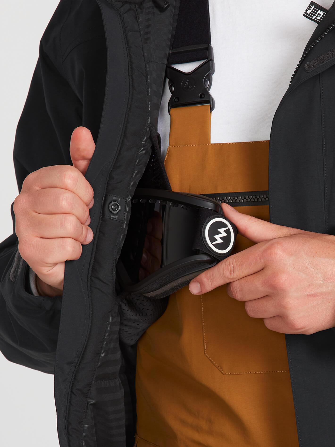 Mens L Insulated Gore-Tex Jacket - Black