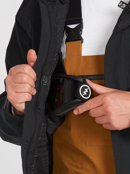 Mens L Insulated Gore-Tex Jacket - Black