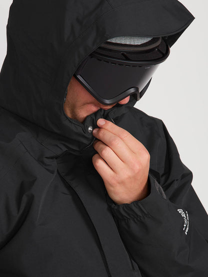 Mens L Insulated Gore-Tex Jacket - Black