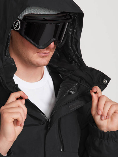 Mens L Insulated Gore-Tex Jacket - Black