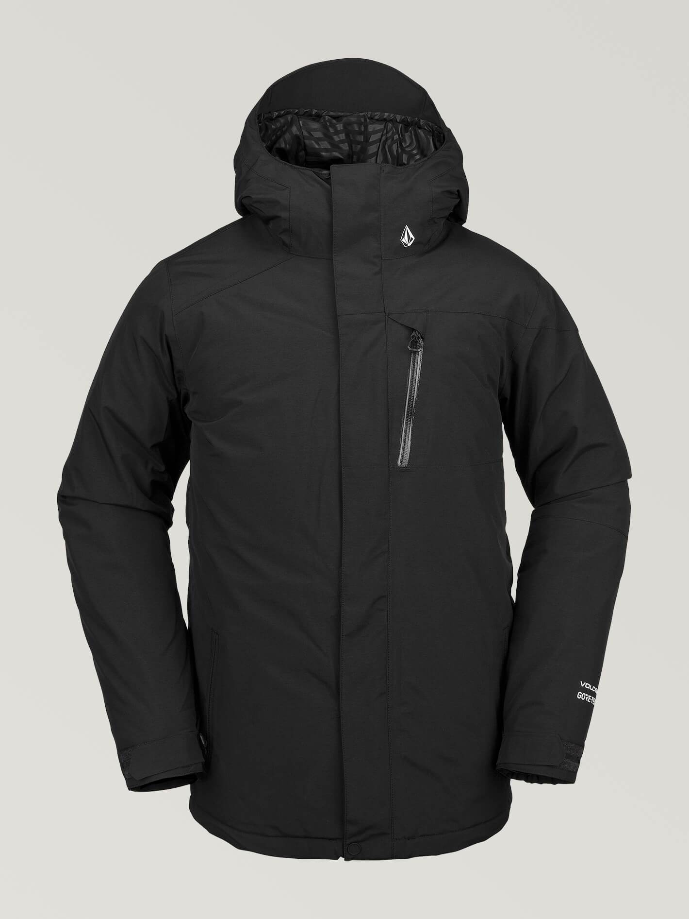 Mens L Insulated Gore-Tex Jacket - Black