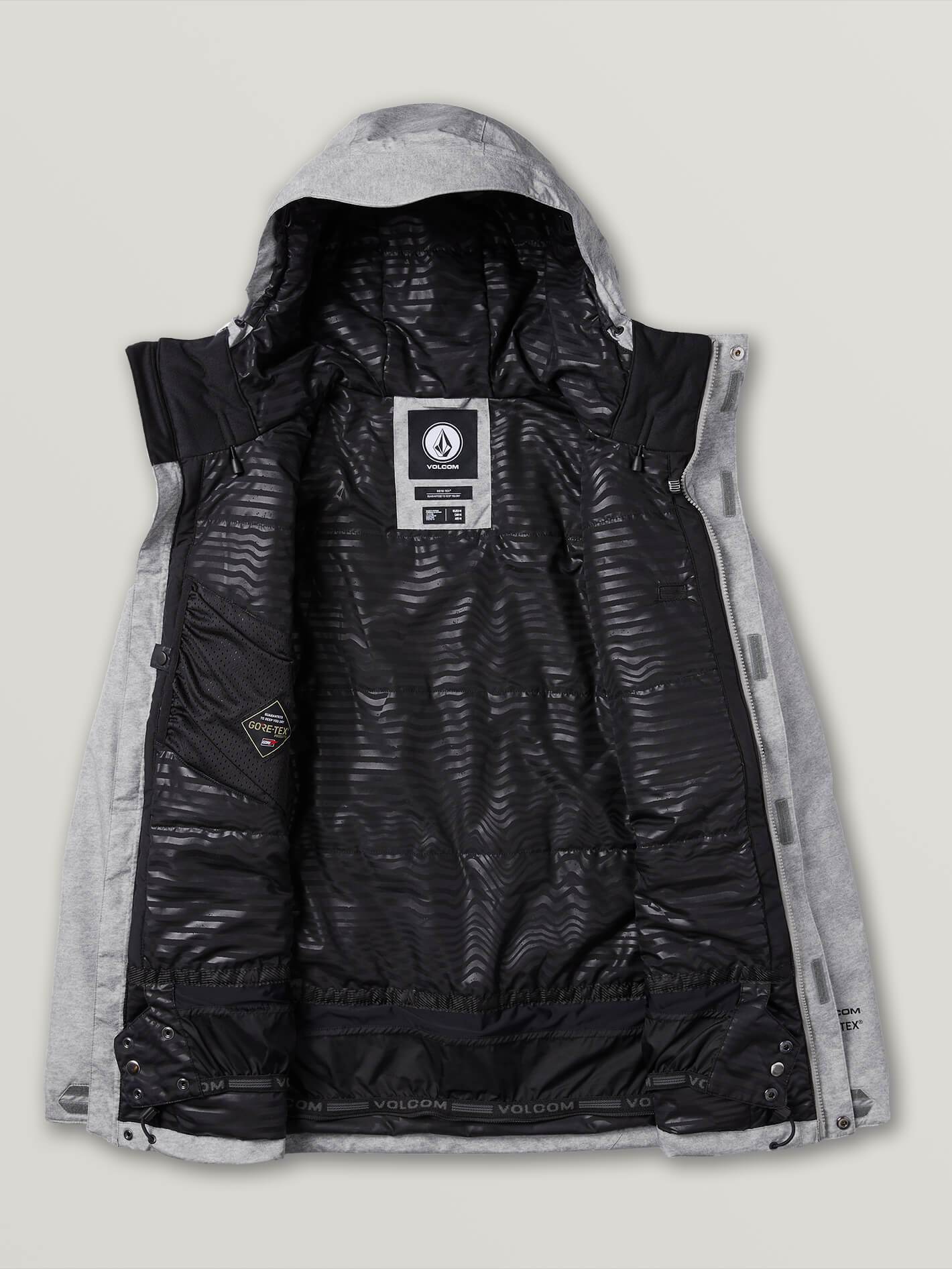 Mens L Insulated Gore-Tex Jacket - Heather Grey