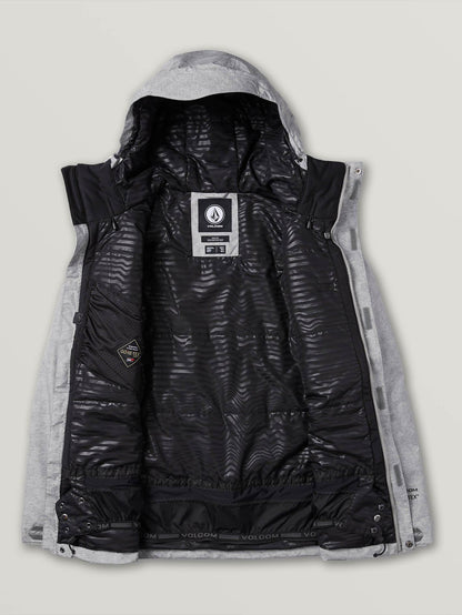 Mens L Insulated Gore-Tex Jacket - Heather Grey