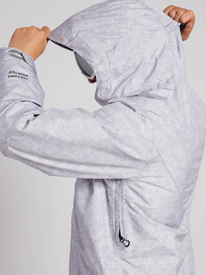 Mens L Insulated Gore-Tex Jacket - Heather Grey