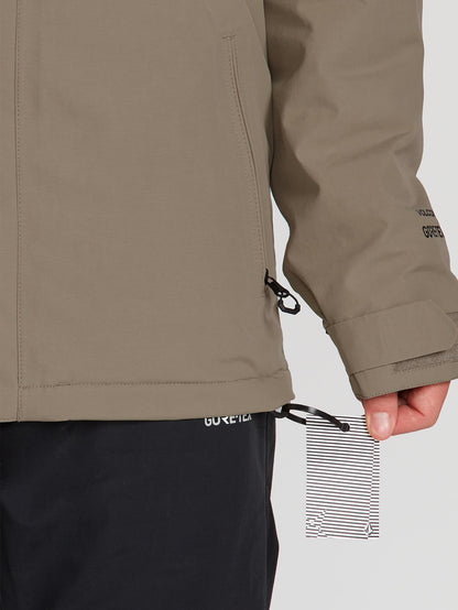 Mens L Insulated Gore-Tex Jacket - Teak