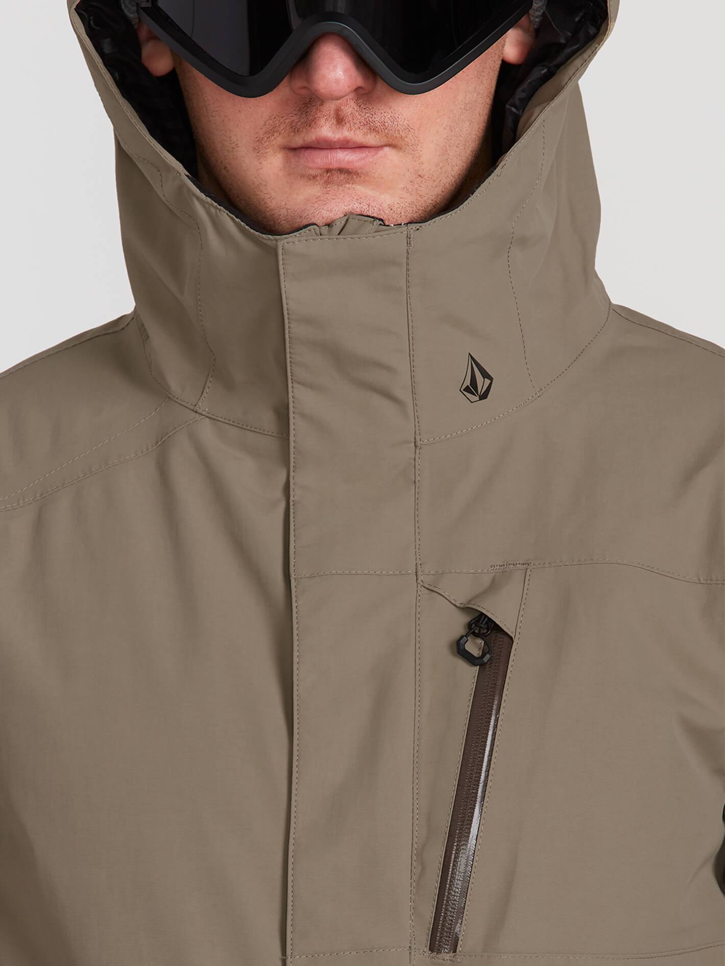 Mens L Insulated Gore-Tex Jacket - Teak