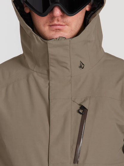 Mens L Insulated Gore-Tex Jacket - Teak