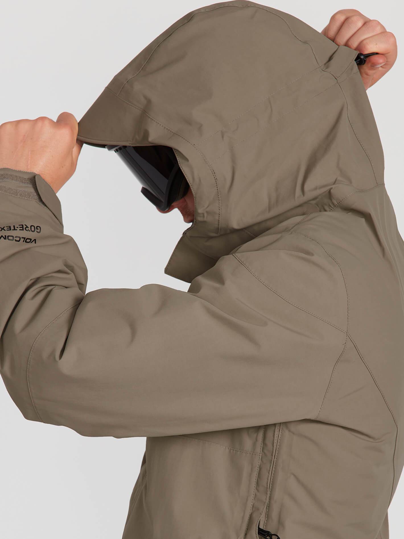 Mens L Insulated Gore-Tex Jacket - Teak