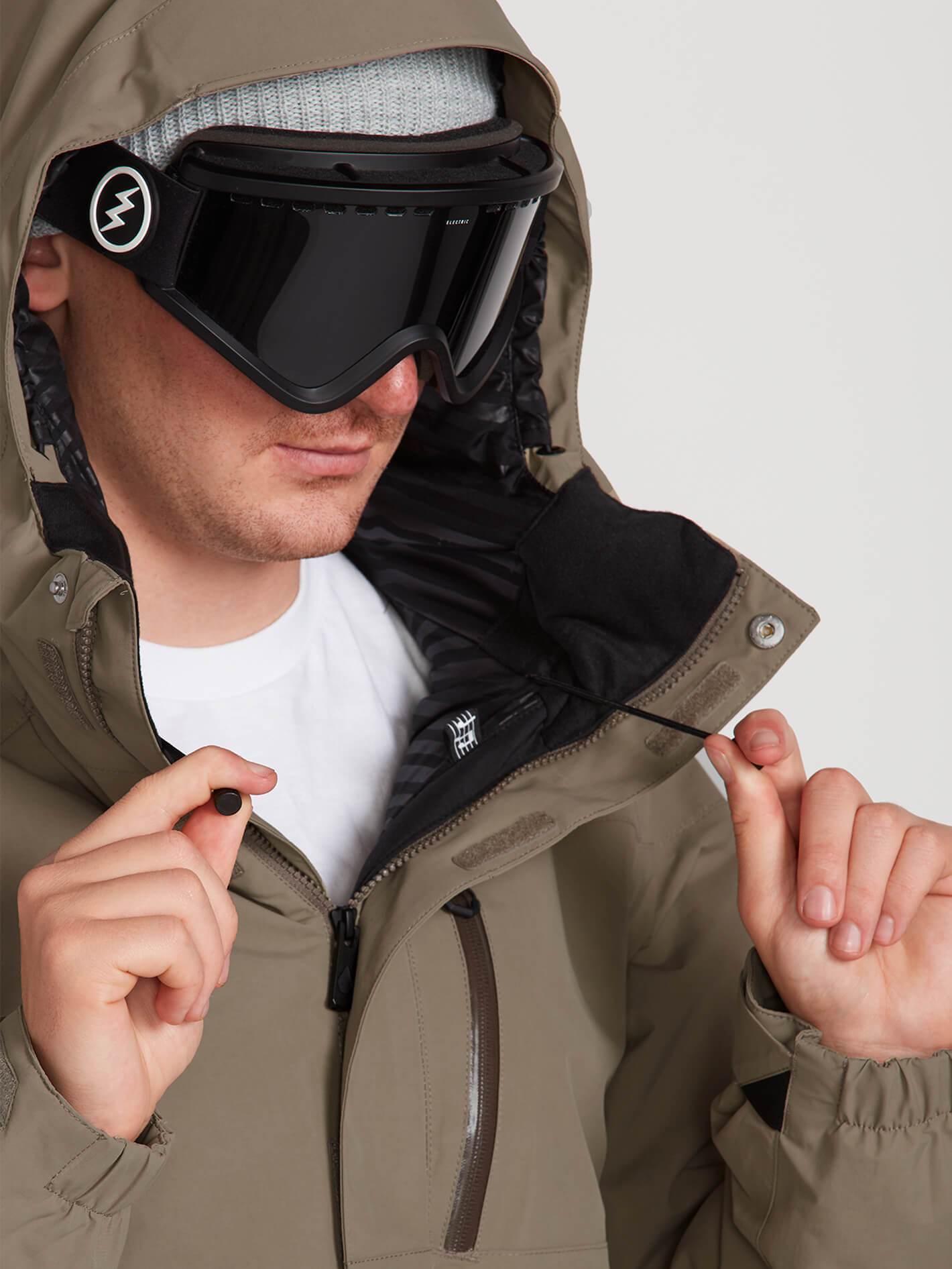 Mens L Insulated Gore-Tex Jacket - Teak